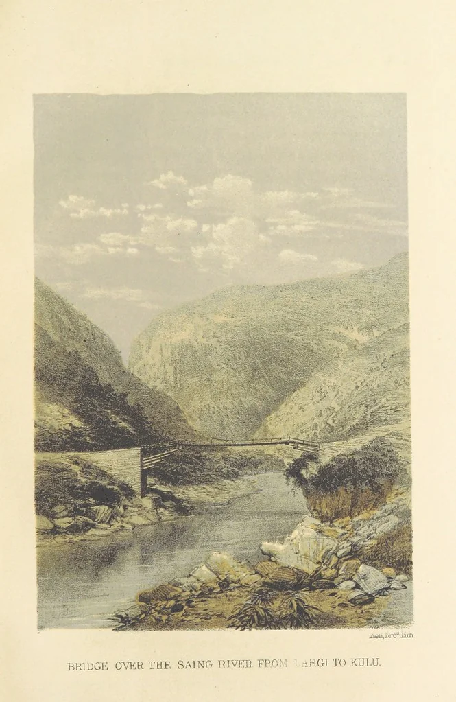 An illustration from Kulu: its beauties, antiquities and silver mines, including a trip over the Snowy Range and glaciers. By the author of “Notes on the Mineral Wealth of India” [i.e. J. Calvert], 1873, leaf 25
