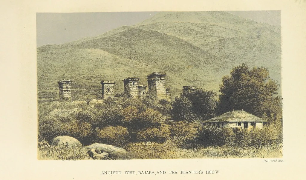 An illustration from Kulu: its beauties, antiquities and silver mines, including a trip over the Snowy Range and glaciers. By the author of “Notes on the Mineral Wealth of India” [i.e. J. Calvert], 1873, leaf 37