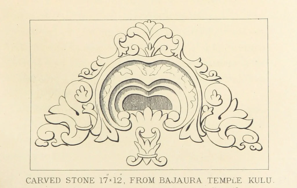An illustration from Kulu: its beauties, antiquities and silver mines, including a trip over the Snowy Range and glaciers. By the author of “Notes on the Mineral Wealth of India” [i.e. J. Calvert], 1873, leaf 41