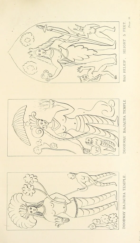 An illustration from Kulu: its beauties, antiquities and silver mines, including a trip over the Snowy Range and glaciers. By the author of “Notes on the Mineral Wealth of India” [i.e. J. Calvert], 1873, leaf 45