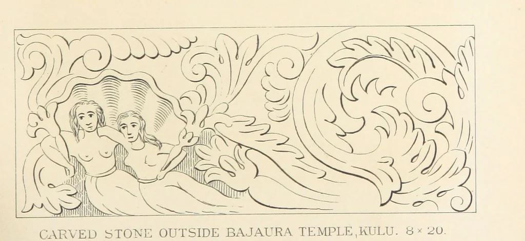 An illustration from Kulu: its beauties, antiquities and silver mines, including a trip over the Snowy Range and glaciers. By the author of “Notes on the Mineral Wealth of India” [i.e. J. Calvert], 1873, leaf 53