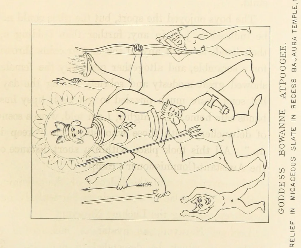 An illustration from Kulu: its beauties, antiquities and silver mines, including a trip over the Snowy Range and glaciers. By the author of “Notes on the Mineral Wealth of India” [i.e. J. Calvert], 1873, leaf 93