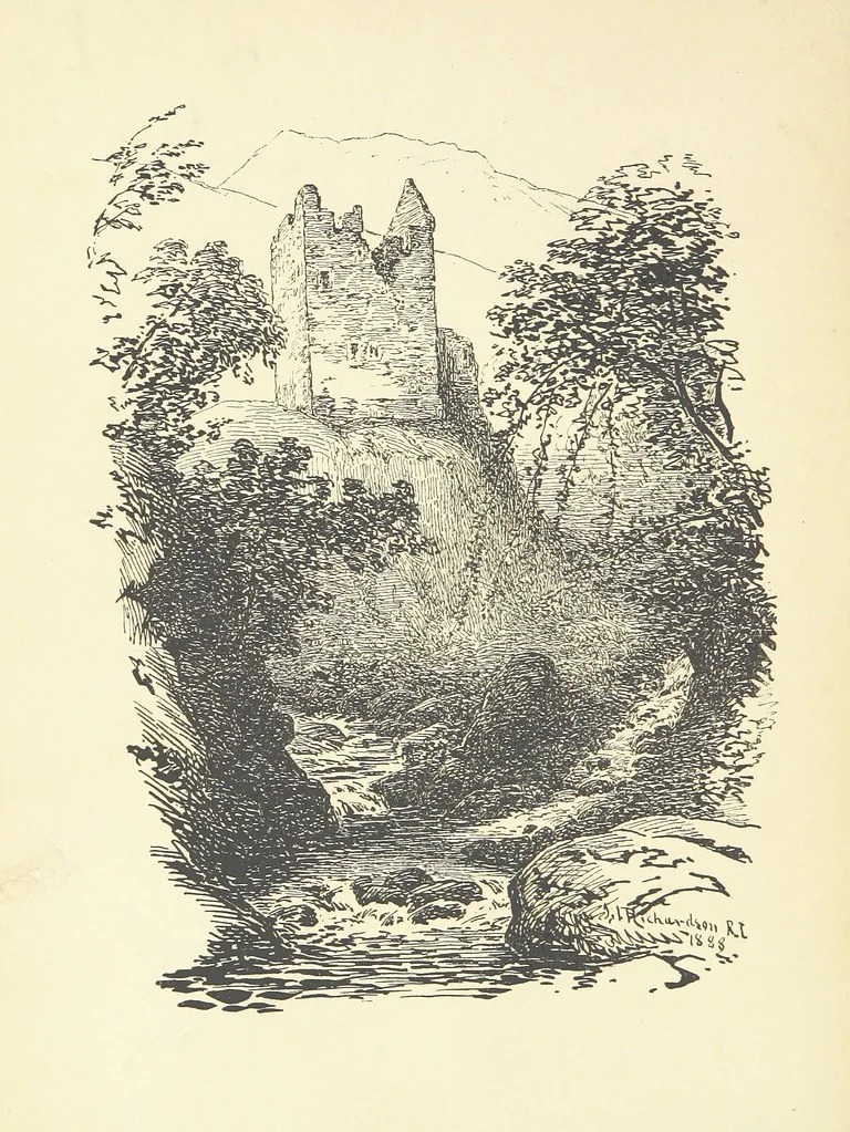 An illustration from The Book of Garth and Fortingall. Historical sketches relating to the districts of Garth, Fortingall, Athole, and Breadalbane, 1888, leaf 8