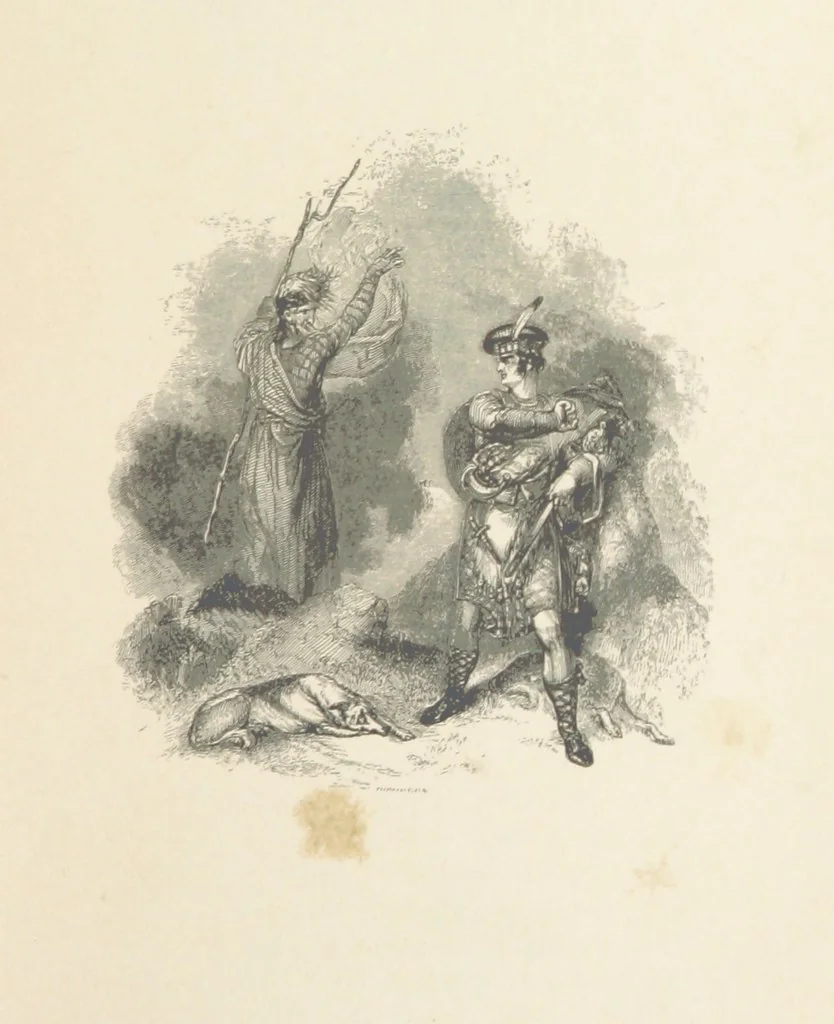 An illustration from The Poetical Works of Thomas Campbell. Illustrated by twenty vignettes from designs by Turner, and thirty-seven woodcuts from designs by Harvey. [With a portrait, 1843, leaf 113