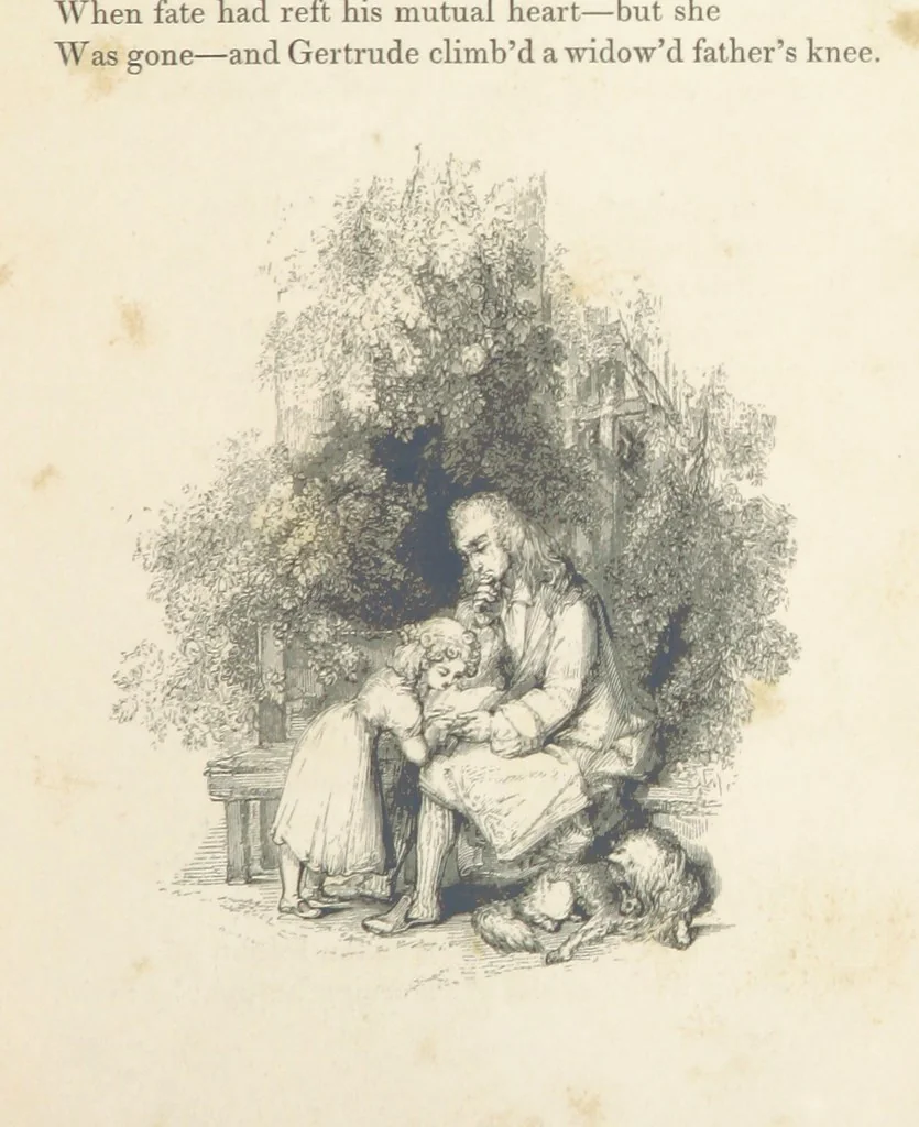 An illustration from The Poetical Works of Thomas Campbell. Illustrated by twenty vignettes from designs by Turner, and thirty-seven woodcuts from designs by Harvey. [With a portrait, 1843, leaf 157