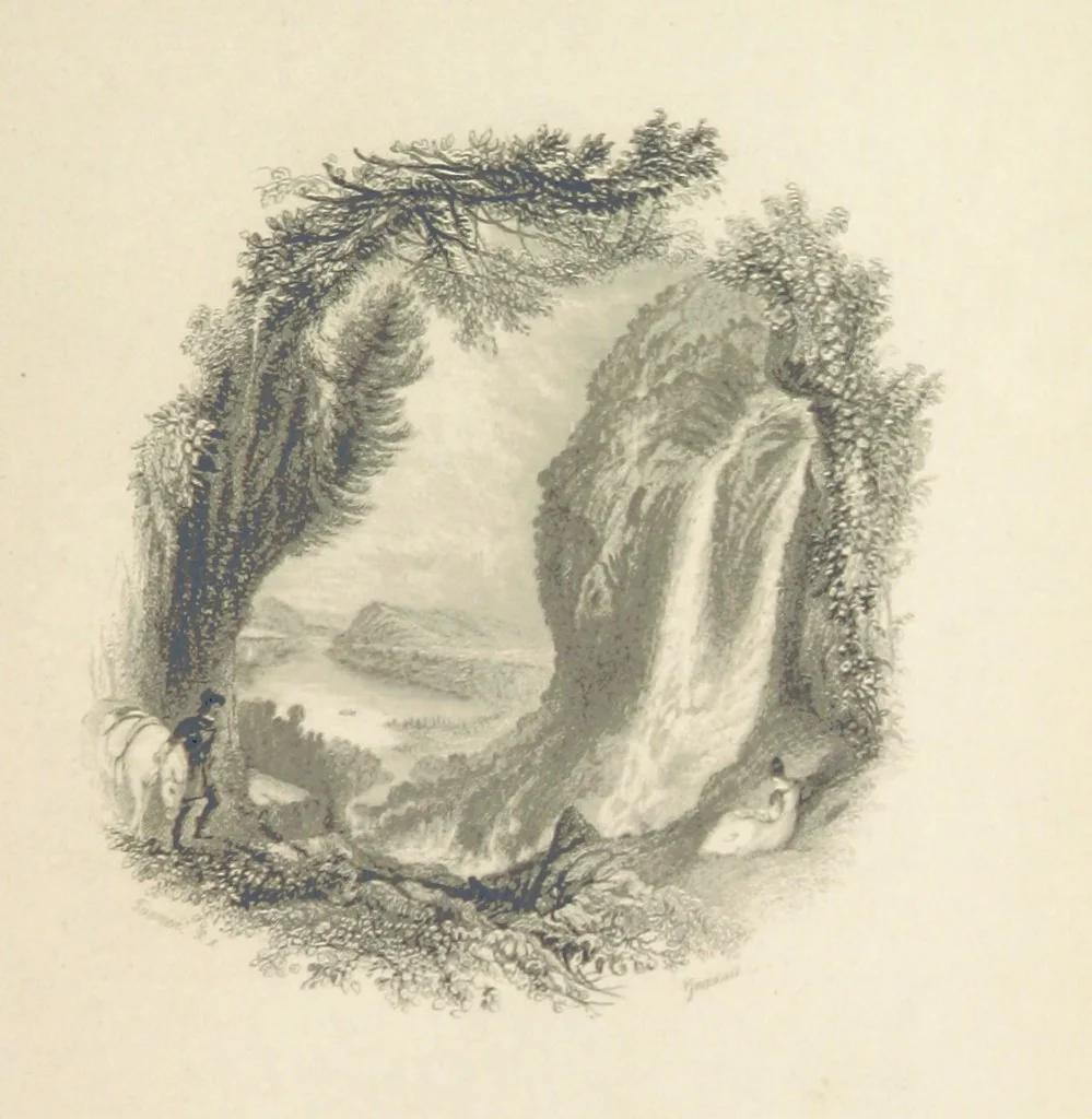 An illustration from The Poetical Works of Thomas Campbell. Illustrated by twenty vignettes from designs by Turner, and thirty-seven woodcuts from designs by Harvey. [With a portrait, 1843, leaf 173