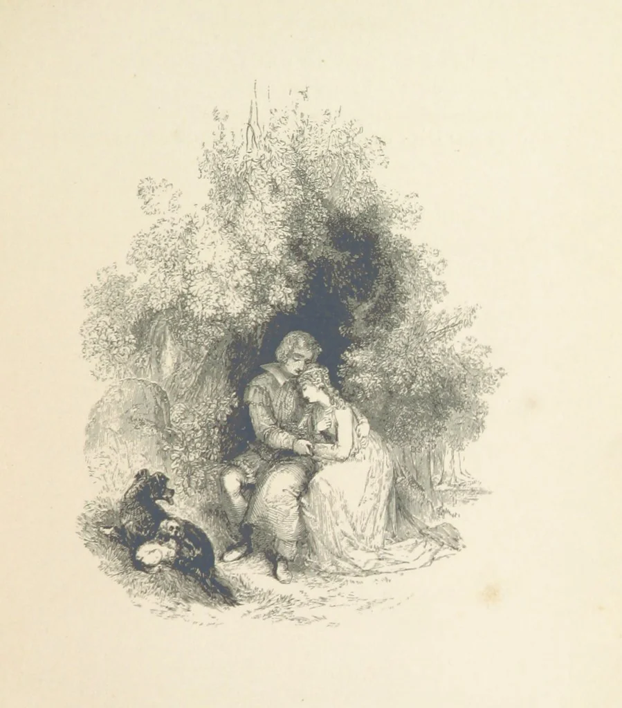 An illustration from The Poetical Works of Thomas Campbell. Illustrated by twenty vignettes from designs by Turner, and thirty-seven woodcuts from designs by Harvey. [With a portrait, 1843, leaf 177