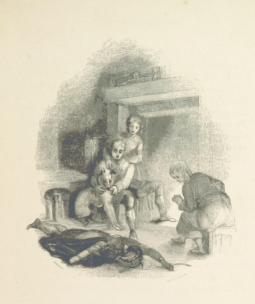 An illustration from The Poetical Works of Thomas Campbell. Illustrated by twenty vignettes from designs by Turner, and thirty-seven woodcuts from designs by Harvey. [With a portrait, 1843, leaf 183