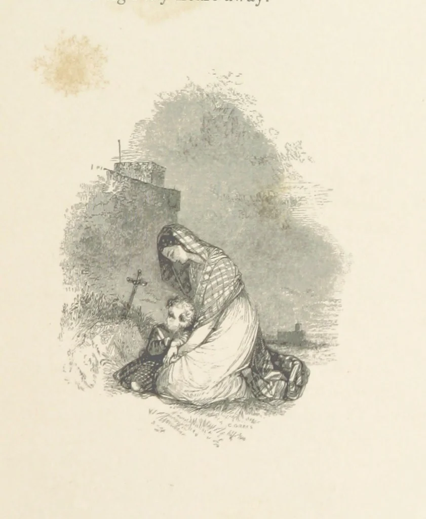 An illustration from The Poetical Works of Thomas Campbell. Illustrated by twenty vignettes from designs by Turner, and thirty-seven woodcuts from designs by Harvey. [With a portrait, 1843, leaf 225