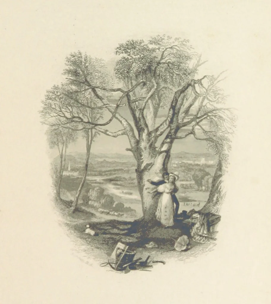 An illustration from The Poetical Works of Thomas Campbell. Illustrated by twenty vignettes from designs by Turner, and thirty-seven woodcuts from designs by Harvey. [With a portrait, 1843, leaf 253