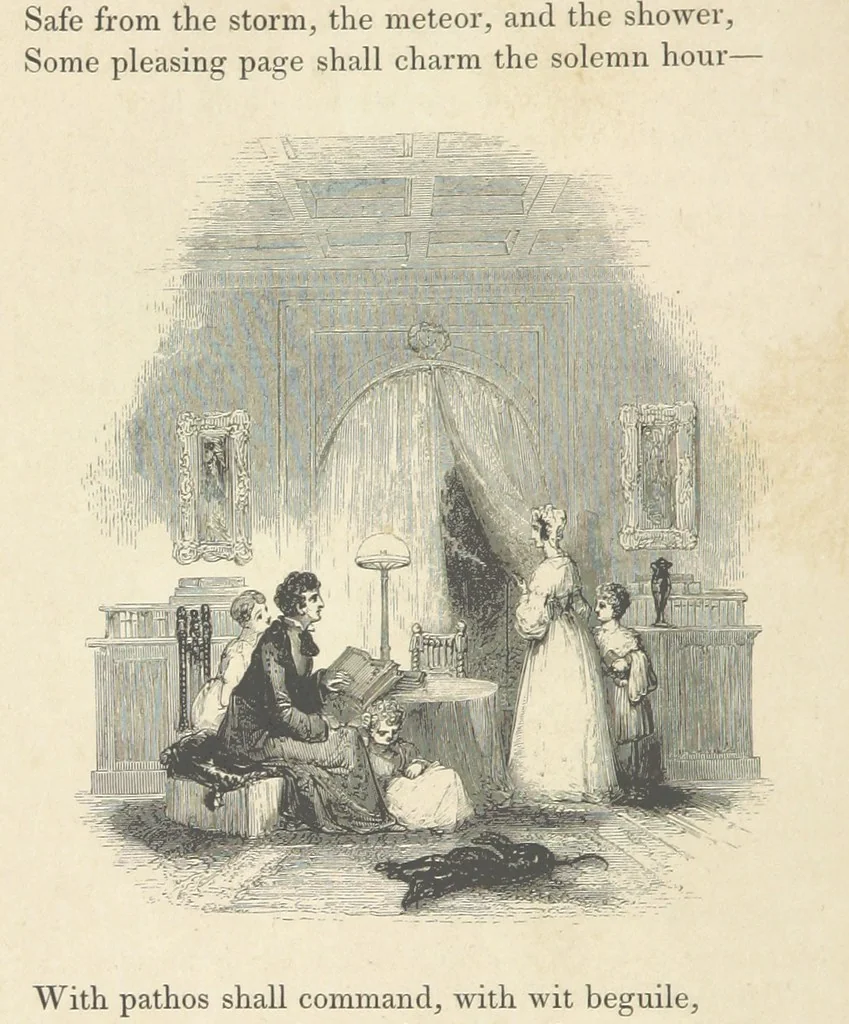 An illustration from The Poetical Works of Thomas Campbell. Illustrated by twenty vignettes from designs by Turner, and thirty-seven woodcuts from designs by Harvey. [With a portrait, 1843, leaf 52