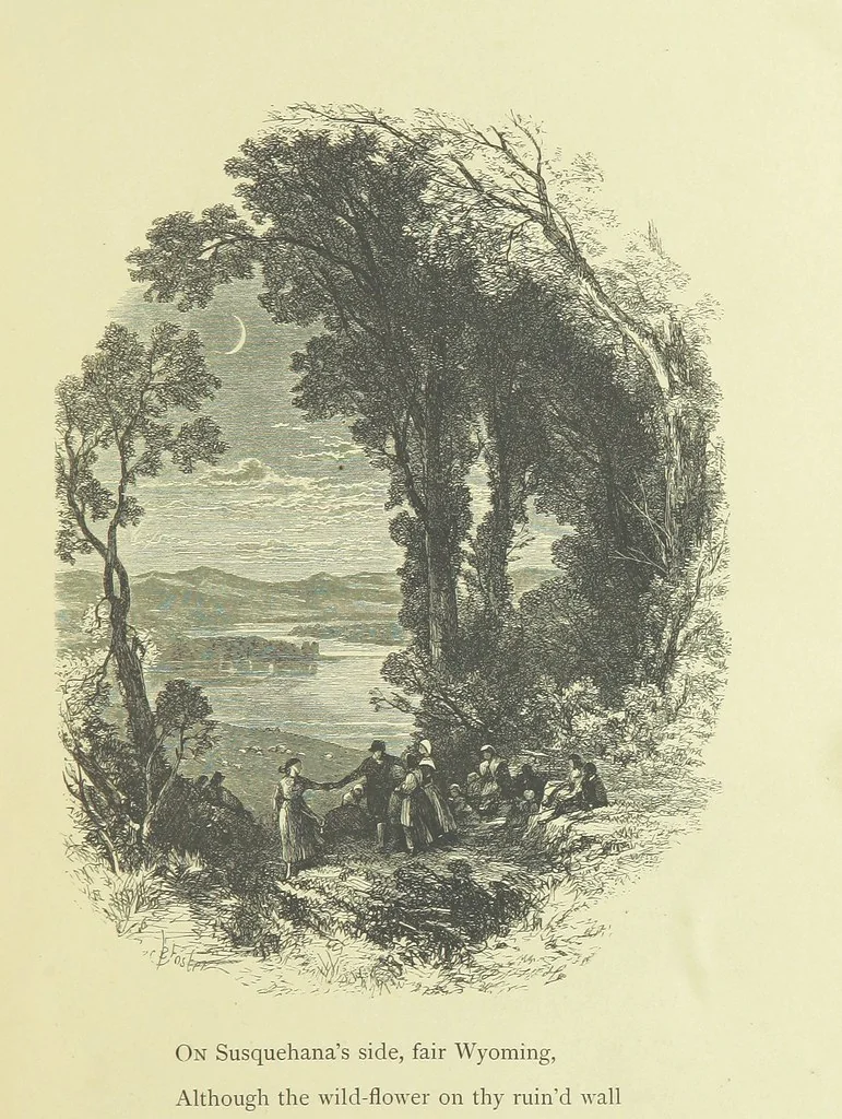 An illustration from Gertrude of Wyoming ... With thirty-five illustrations engraved by the Brothers Dalziel, 1857, leaf 15