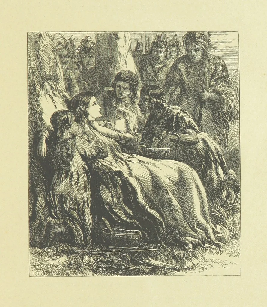 An illustration from Gertrude of Wyoming ... With thirty-five illustrations engraved by the Brothers Dalziel, 1857, leaf 29