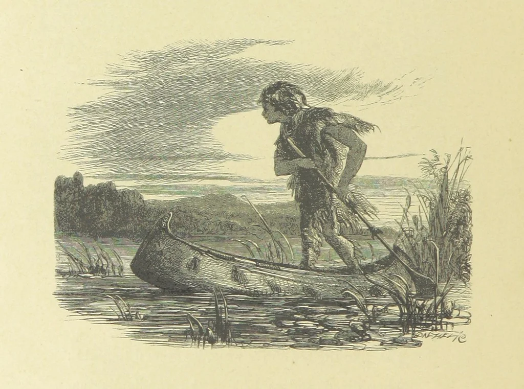 An illustration from Gertrude of Wyoming ... With thirty-five illustrations engraved by the Brothers Dalziel, 1857, leaf 36