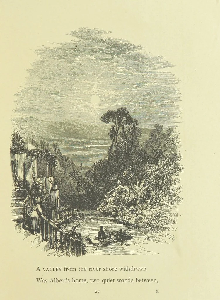 An illustration from Gertrude of Wyoming ... With thirty-five illustrations engraved by the Brothers Dalziel, 1857, leaf 39