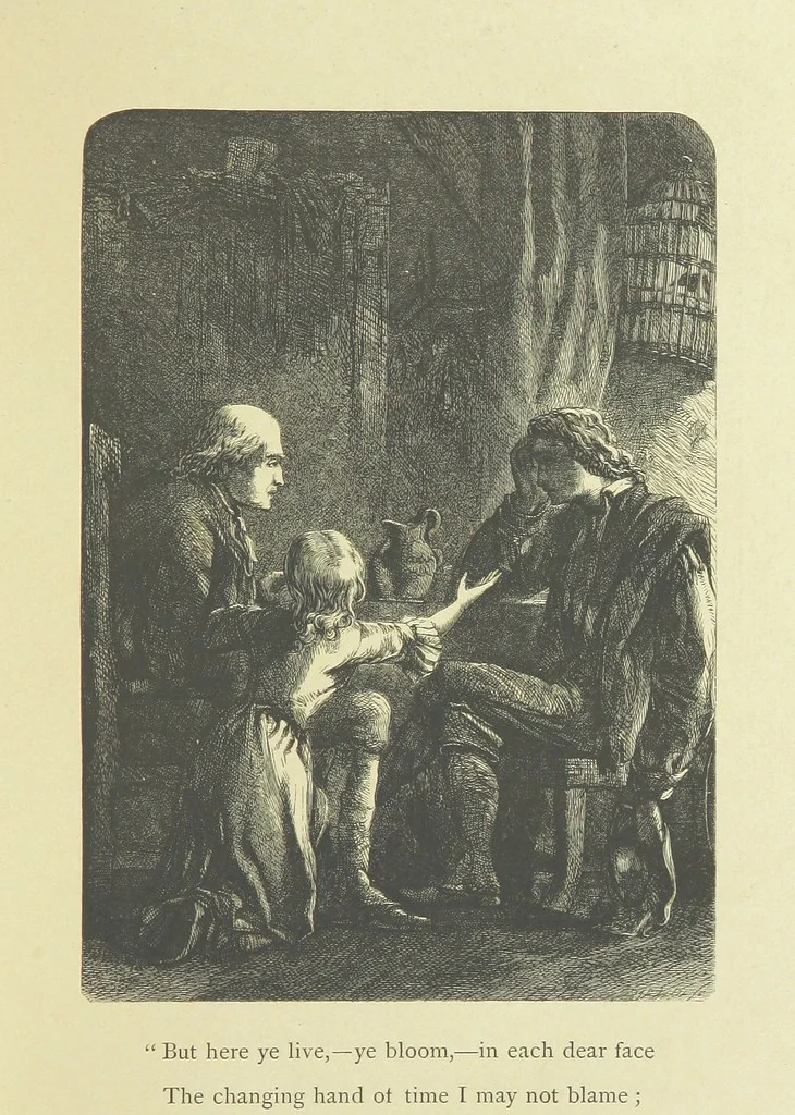 An illustration from Gertrude of Wyoming ... With thirty-five illustrations engraved by the Brothers Dalziel, 1857, leaf 55