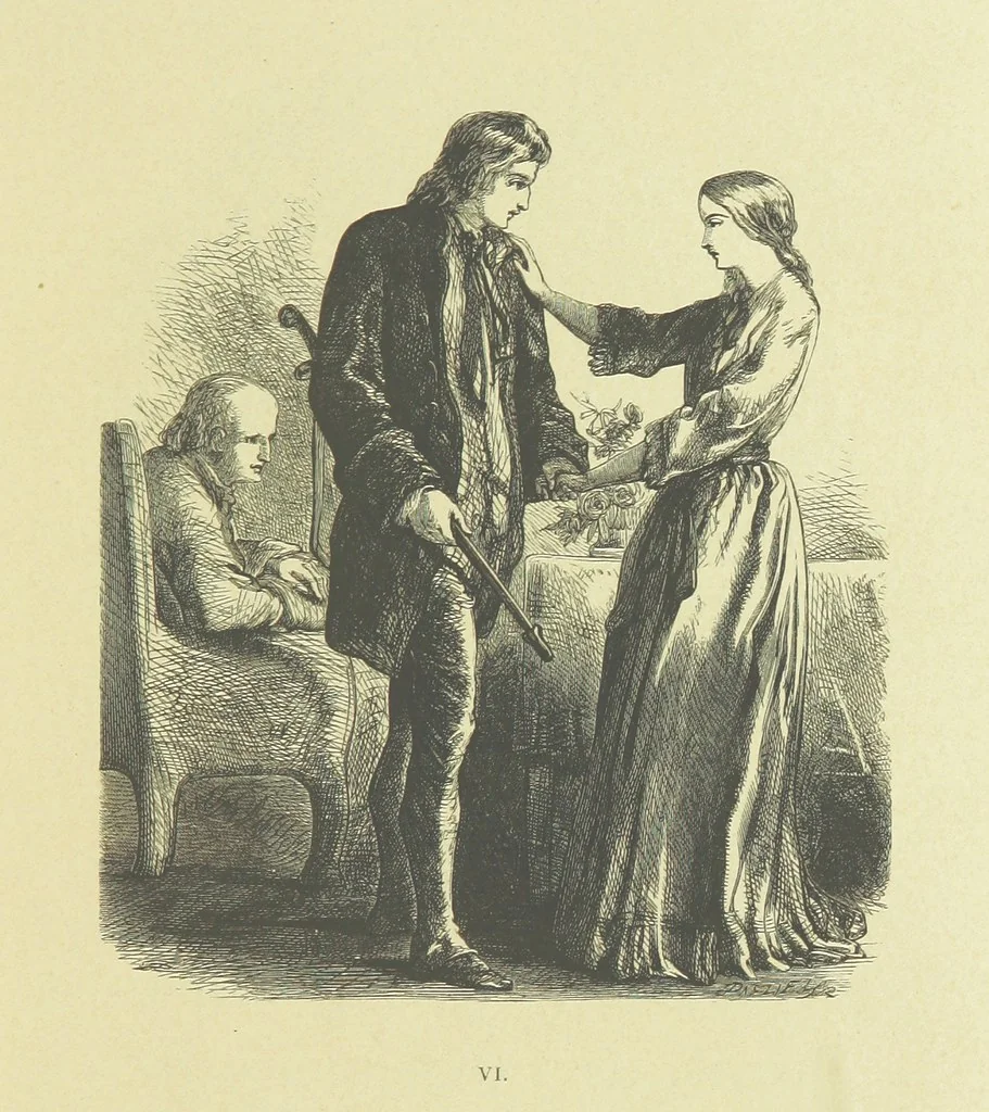 An illustration from Gertrude of Wyoming ... With thirty-five illustrations engraved by the Brothers Dalziel, 1857, leaf 65