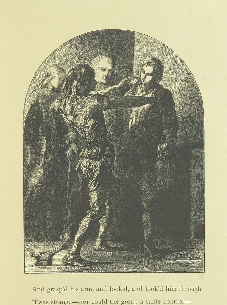 An illustration from Gertrude of Wyoming ... With thirty-five illustrations engraved by the Brothers Dalziel, 1857, leaf 71
