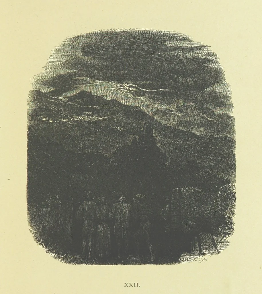 An illustration from Gertrude of Wyoming ... With thirty-five illustrations engraved by the Brothers Dalziel, 1857, leaf 77