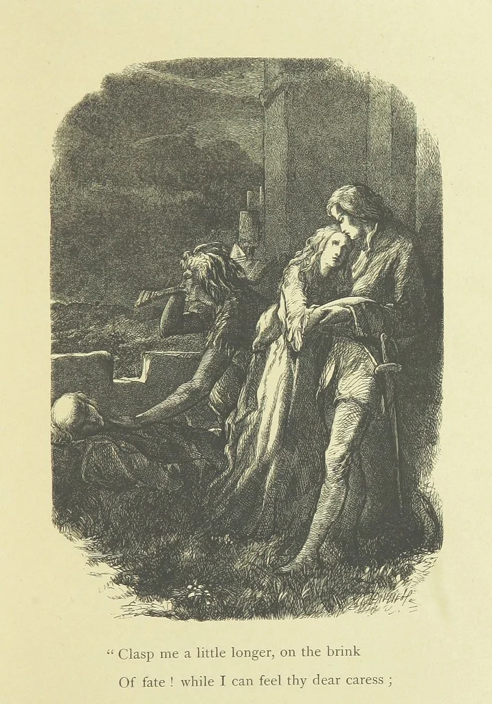 An illustration from Gertrude of Wyoming ... With thirty-five illustrations engraved by the Brothers Dalziel, 1857, leaf 83