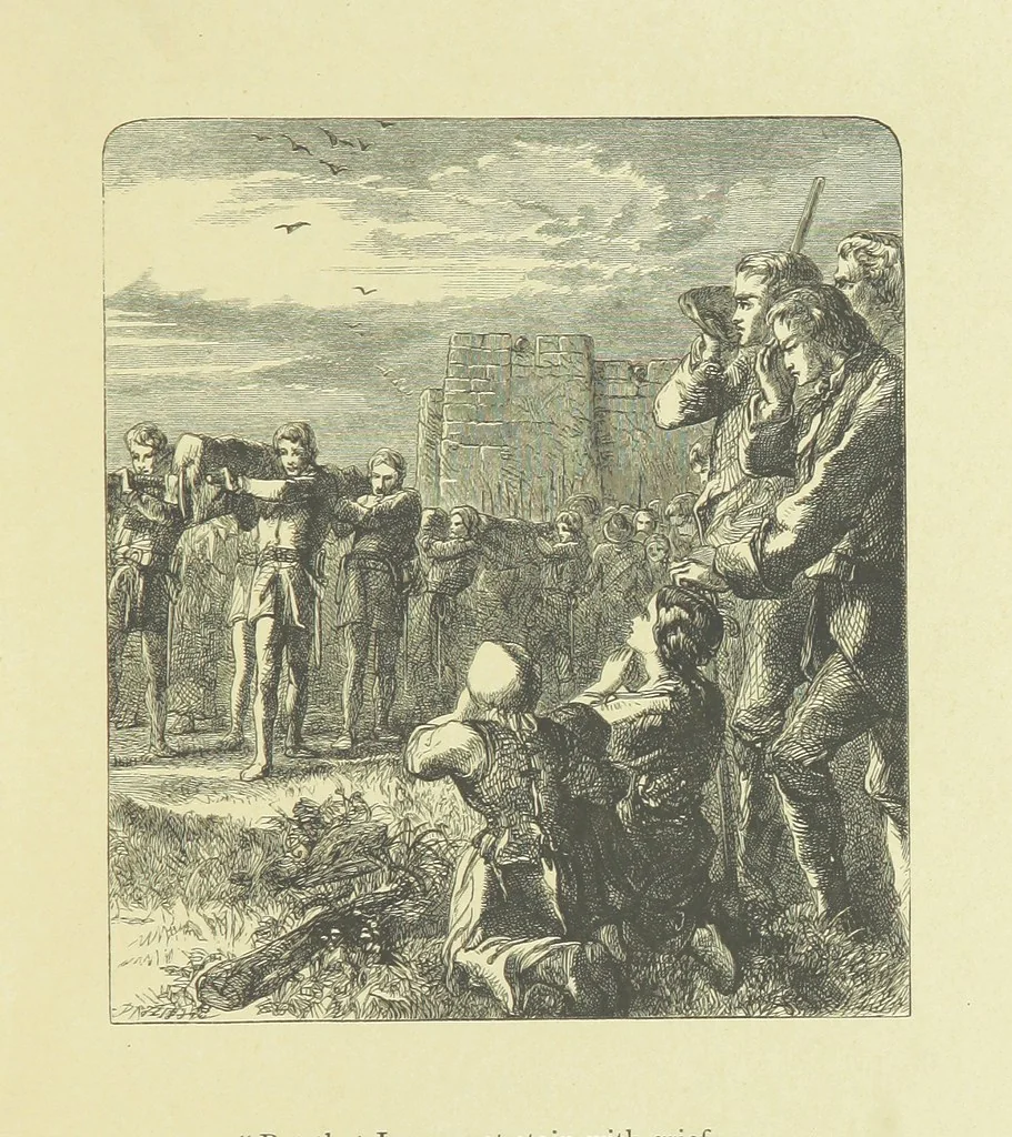 An illustration from Gertrude of Wyoming ... With thirty-five illustrations engraved by the Brothers Dalziel, 1857, leaf 87