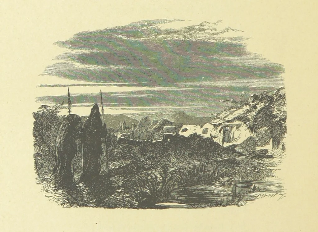 An illustration from Gertrude of Wyoming ... With thirty-five illustrations engraved by the Brothers Dalziel, 1857, leaf 90