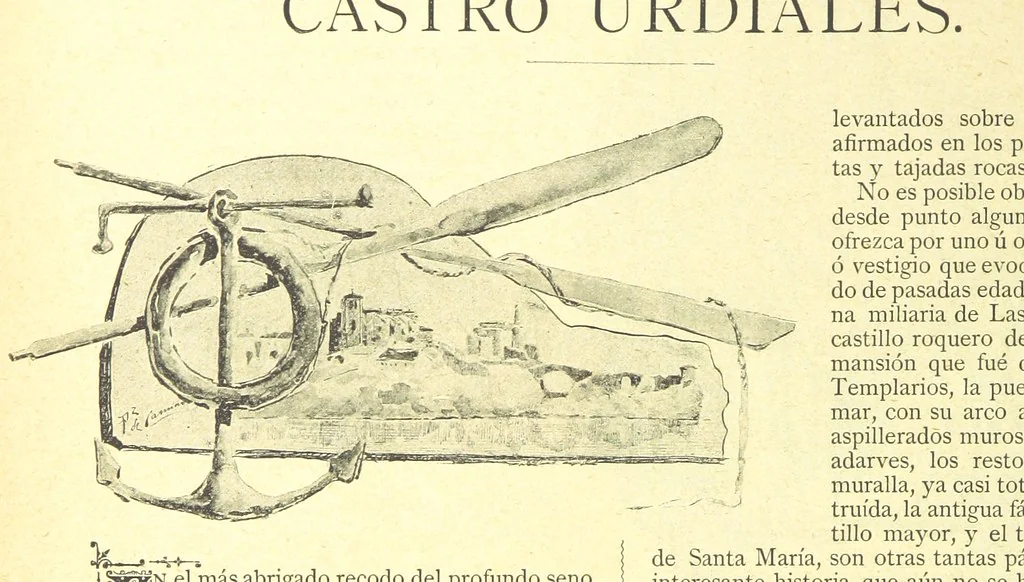 An illustration from De Cantabria. Letras.-Artes.-Historia.-Su vida actual. [With illustrations, 1890, leaf 258