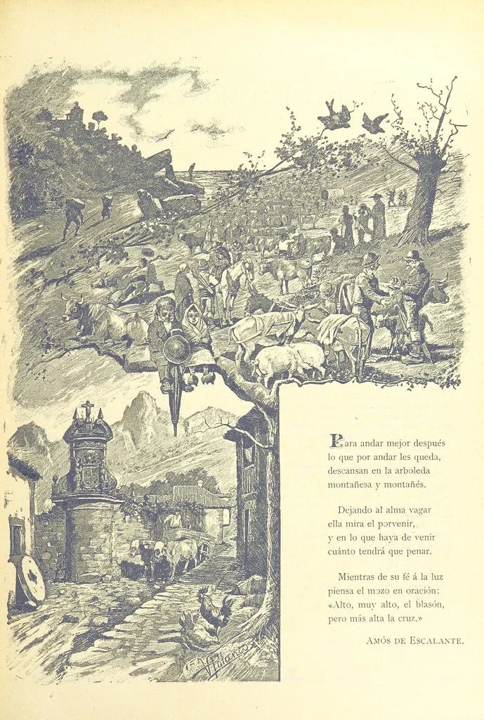 An illustration from De Cantabria. Letras.-Artes.-Historia.-Su vida actual. [With illustrations, 1890, leaf 81