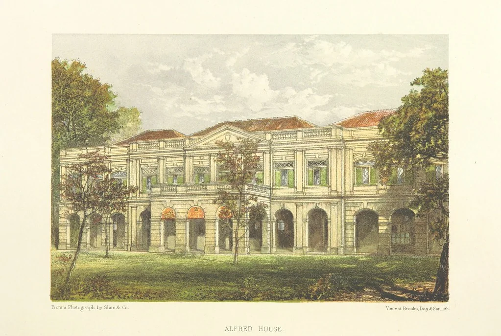 An illustration from The Duke of Edinburgh in Ceylon. A book of elephant and elk sport ... Illustrated with chromo-lithographs, etc, 1871, leaf 130