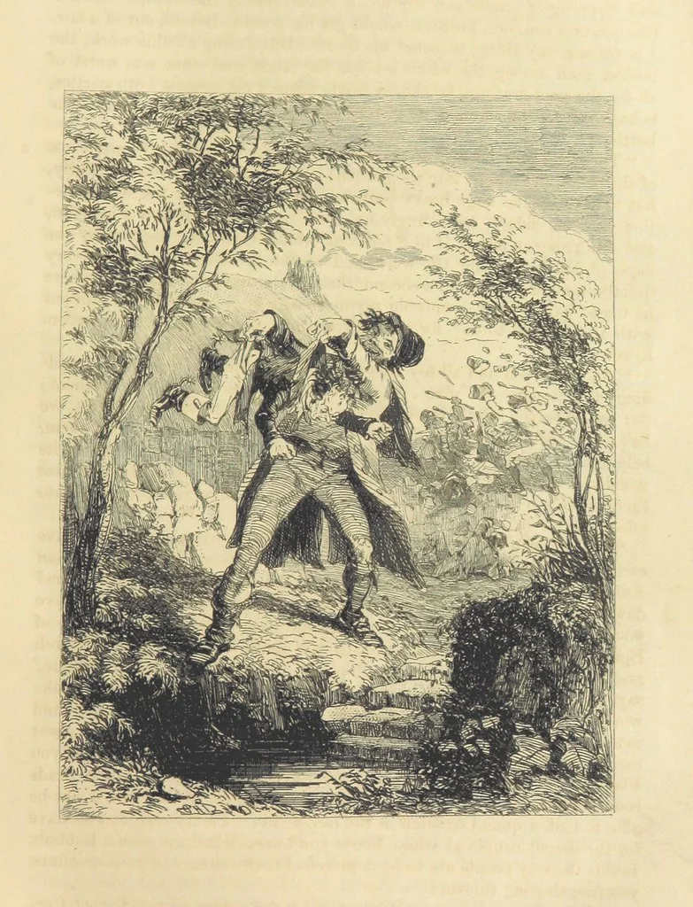 An illustration from Traits and Stories of the Irish Peasantry ... Fourth edition, 1864, leaf 113