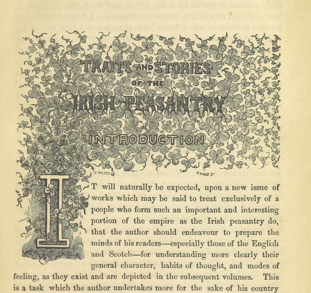 An illustration from Traits and Stories of the Irish Peasantry ... Fourth edition, 1864, leaf 15