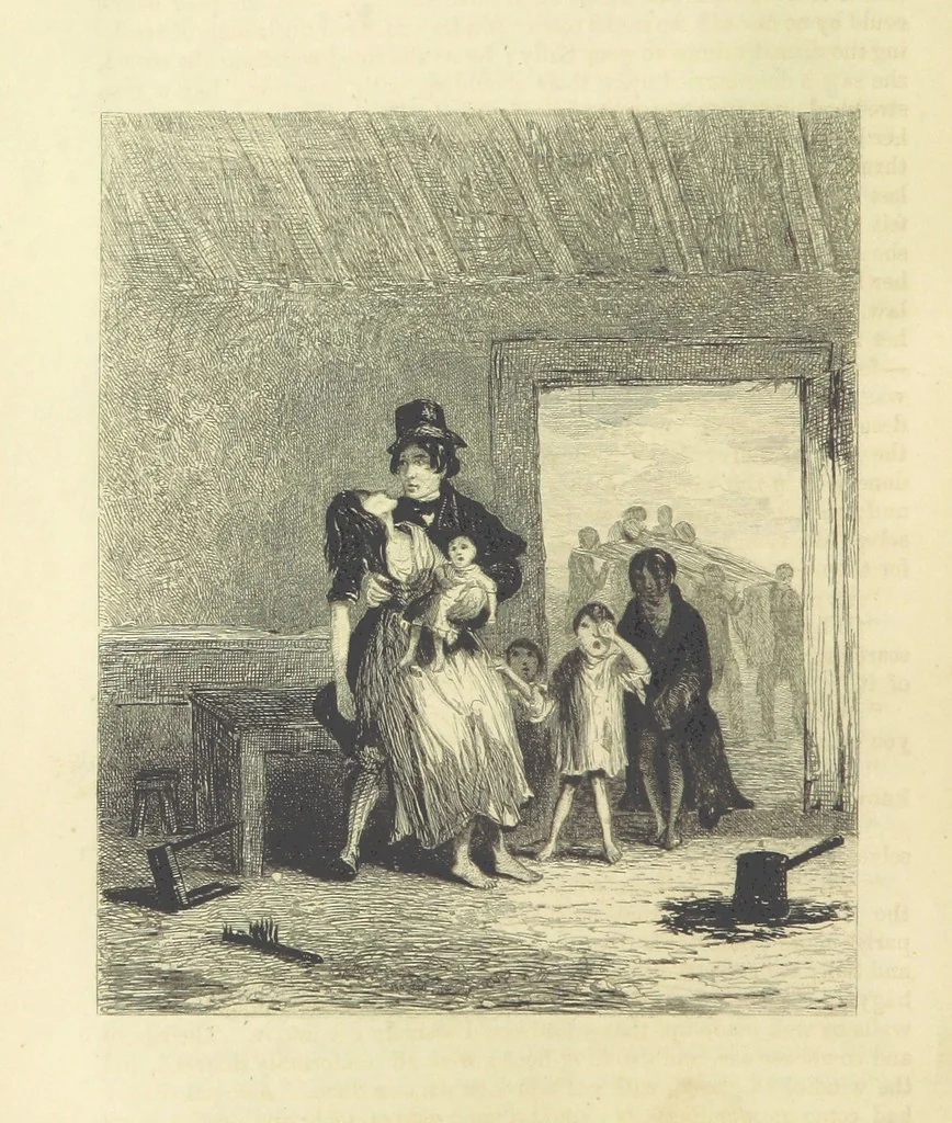 An illustration from Traits and Stories of the Irish Peasantry ... Fourth edition, 1864, leaf 150