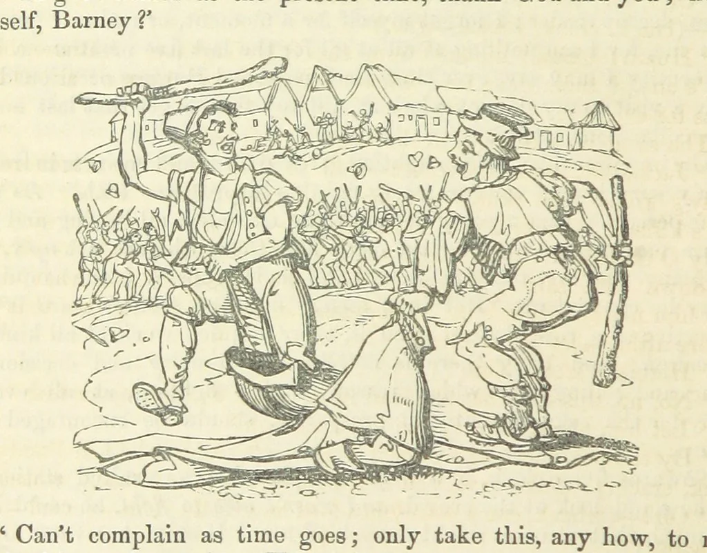 An illustration from Traits and Stories of the Irish Peasantry ... Fourth edition, 1864, leaf 186