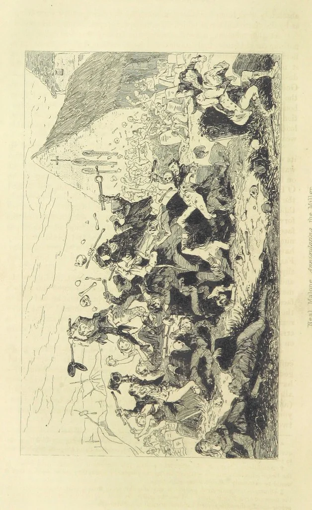An illustration from Traits and Stories of the Irish Peasantry ... Fourth edition, 1864, leaf 192