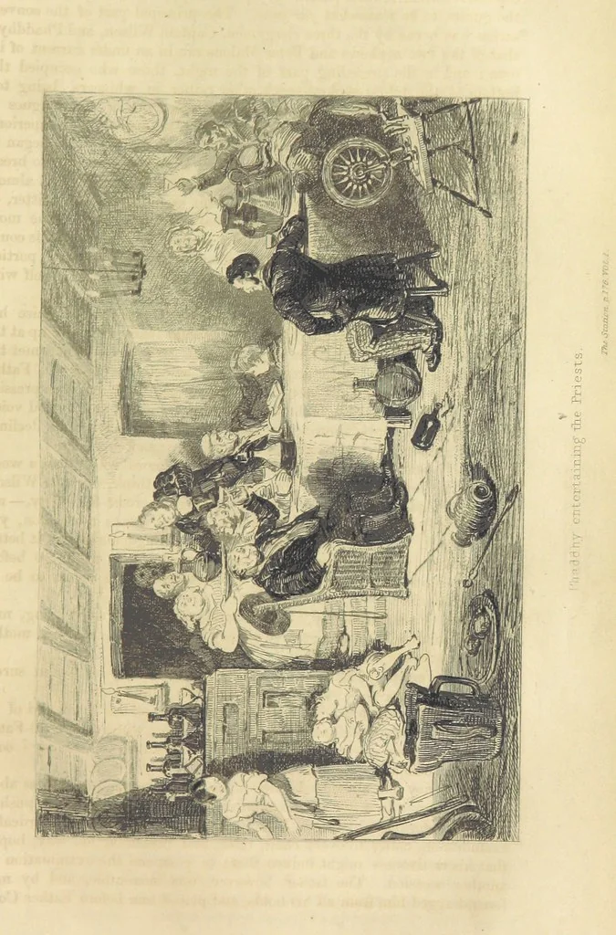 An illustration from Traits and Stories of the Irish Peasantry ... Fourth edition, 1864, leaf 233