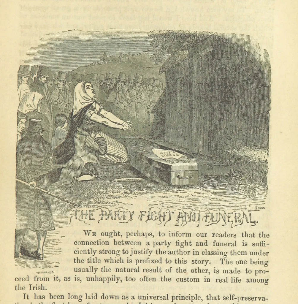 An illustration from Traits and Stories of the Irish Peasantry ... Fourth edition, 1864, leaf 239