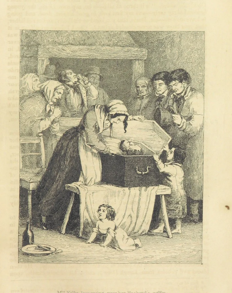 An illustration from Traits and Stories of the Irish Peasantry ... Fourth edition, 1864, leaf 285