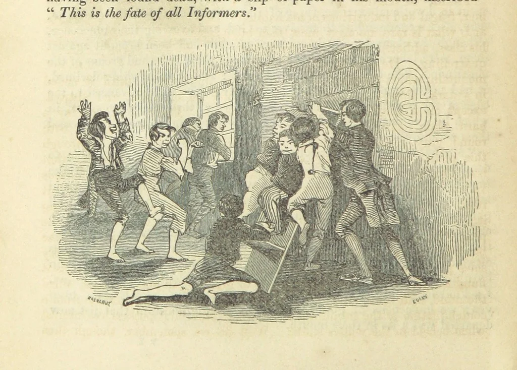 An illustration from Traits and Stories of the Irish Peasantry ... Fourth edition, 1864, leaf 394