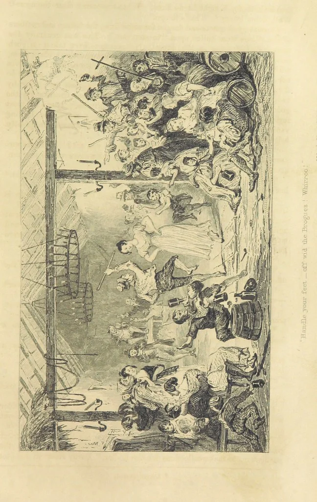 An illustration from Traits and Stories of the Irish Peasantry ... Fourth edition, 1864, leaf 413