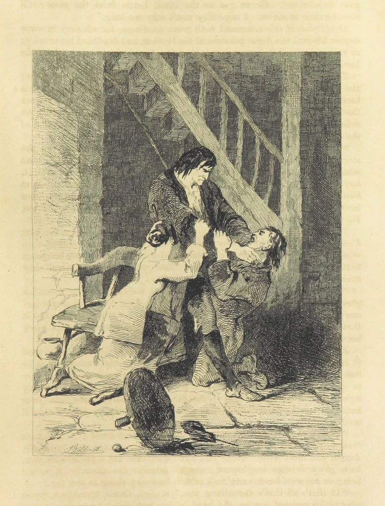 An illustration from Traits and Stories of the Irish Peasantry ... Fourth edition, 1864, leaf 461