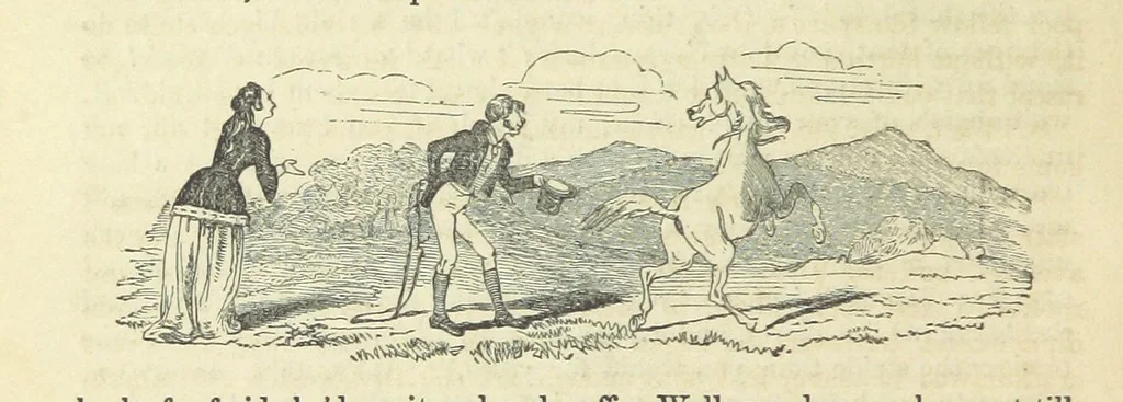 An illustration from Traits and Stories of the Irish Peasantry ... Fourth edition, 1864, leaf 72