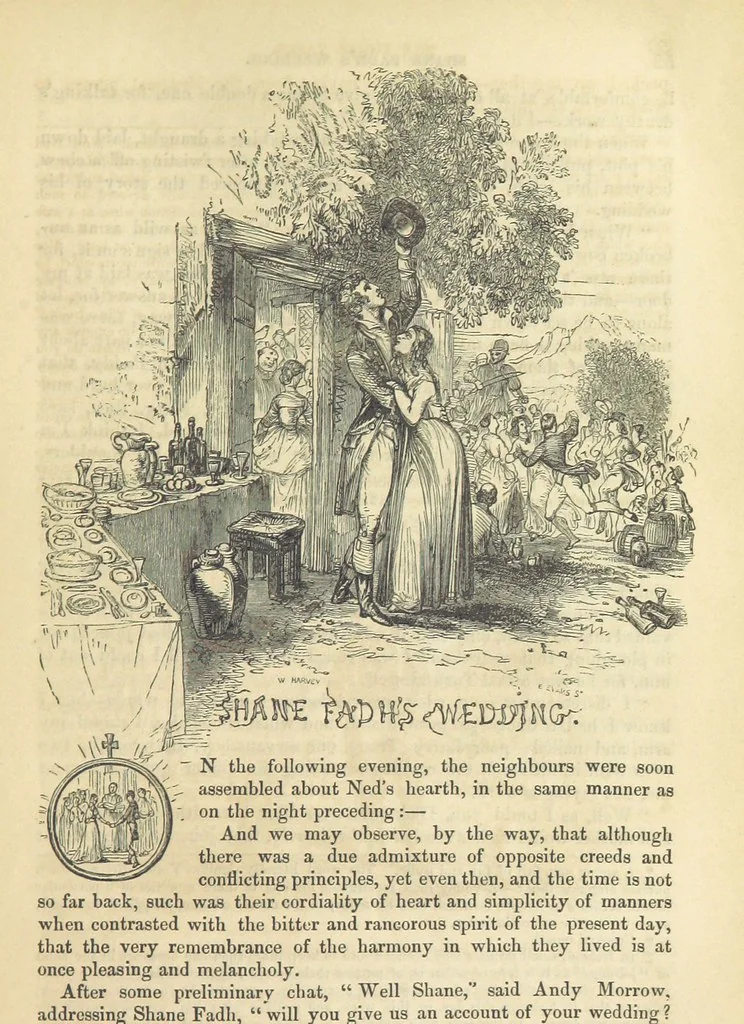 An illustration from Traits and Stories of the Irish Peasantry ... Fourth edition, 1864, leaf 93