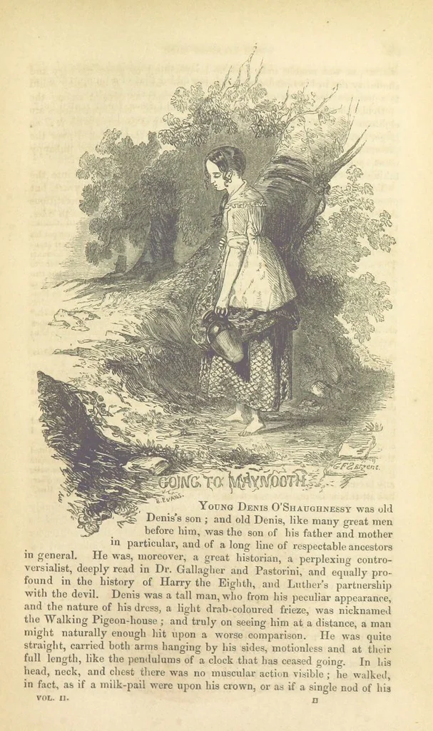 An illustration from Traits and Stories of the Irish Peasantry ... Fourth edition, 1864, leaf 115