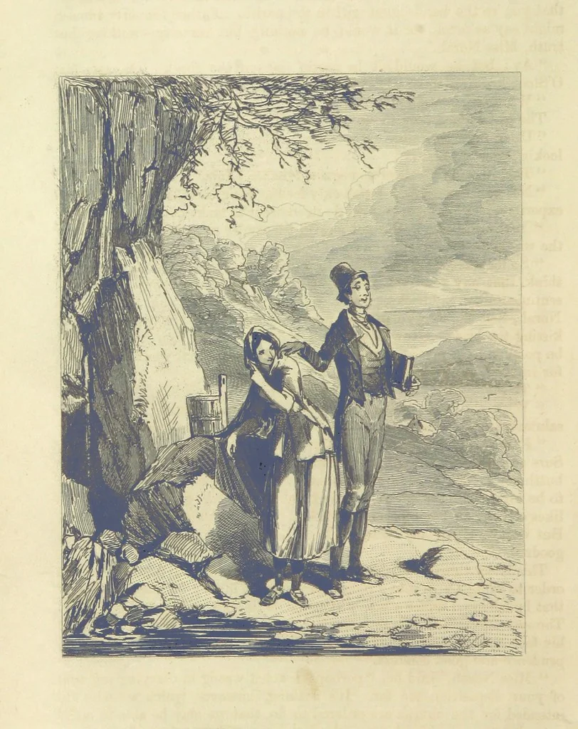 An illustration from Traits and Stories of the Irish Peasantry ... Fourth edition, 1864, leaf 128