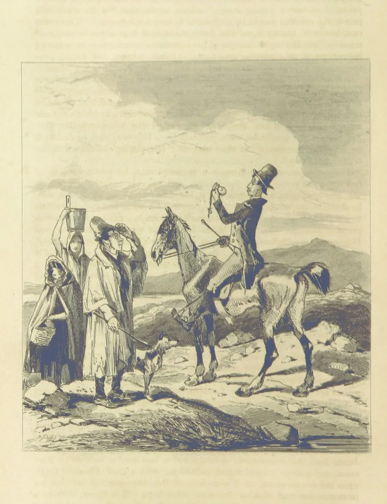 An illustration from Traits and Stories of the Irish Peasantry ... Fourth edition, 1864, leaf 132