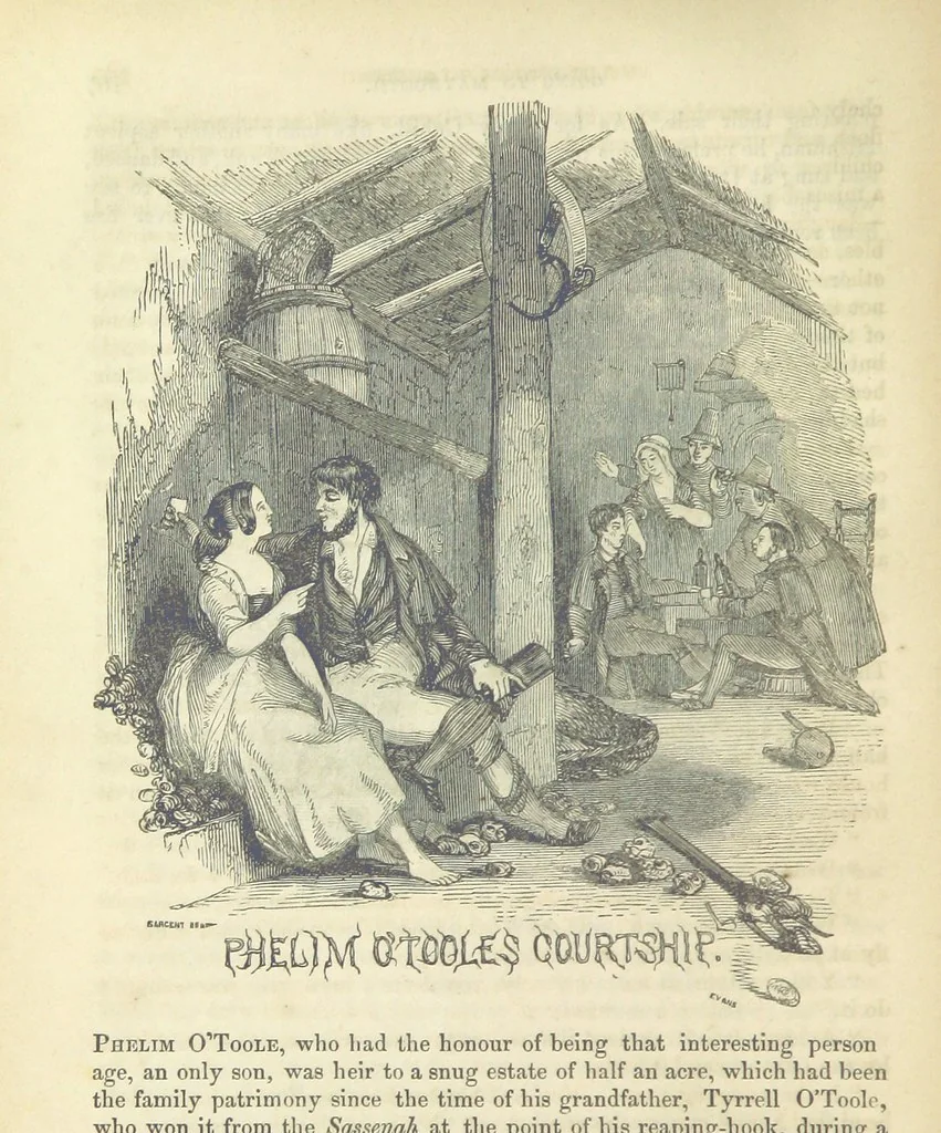 An illustration from Traits and Stories of the Irish Peasantry ... Fourth edition, 1864, leaf 210