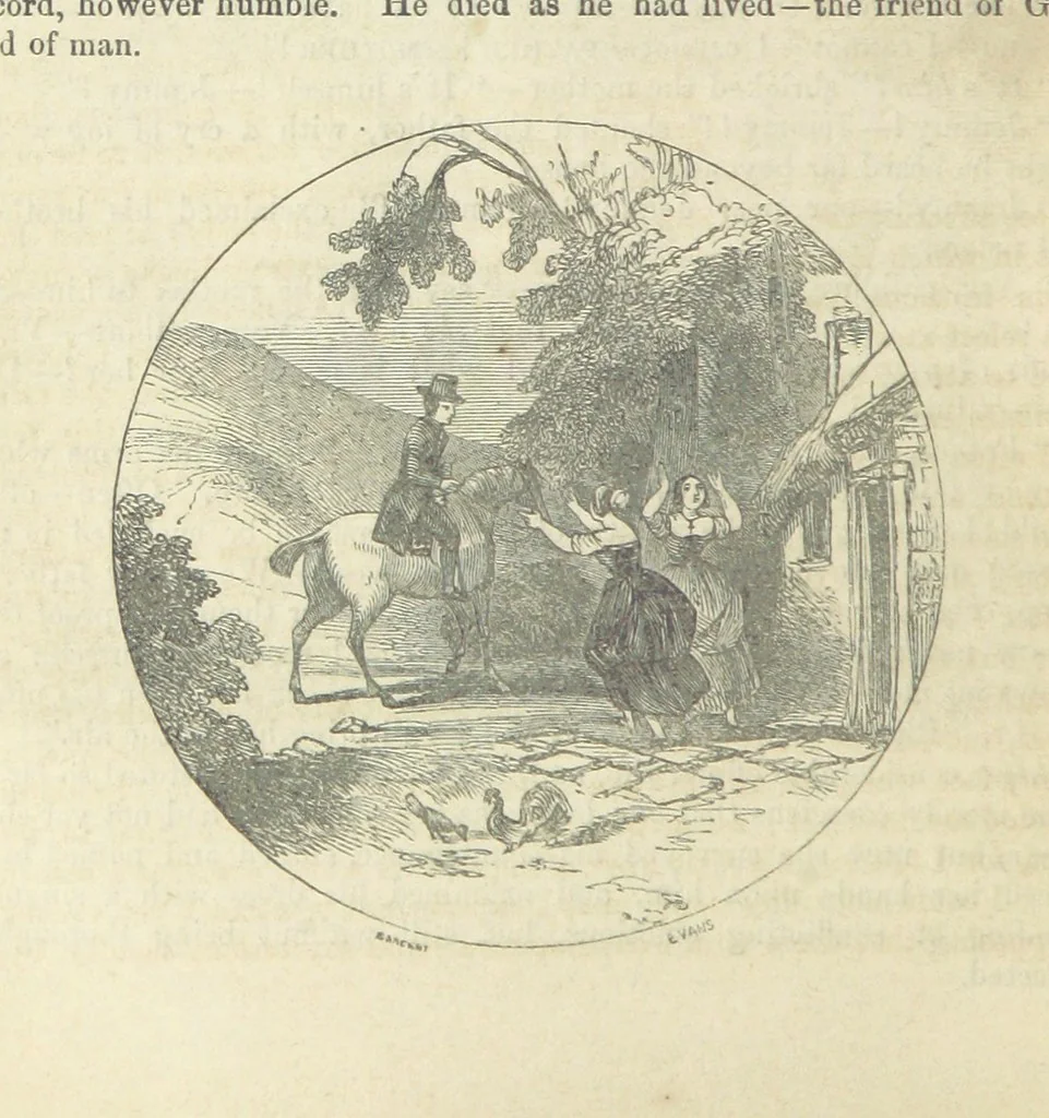 An illustration from Traits and Stories of the Irish Peasantry ... Fourth edition, 1864, leaf 376