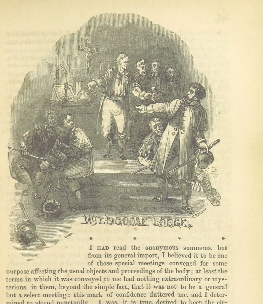 An illustration from Traits and Stories of the Irish Peasantry ... Fourth edition, 1864, leaf 377