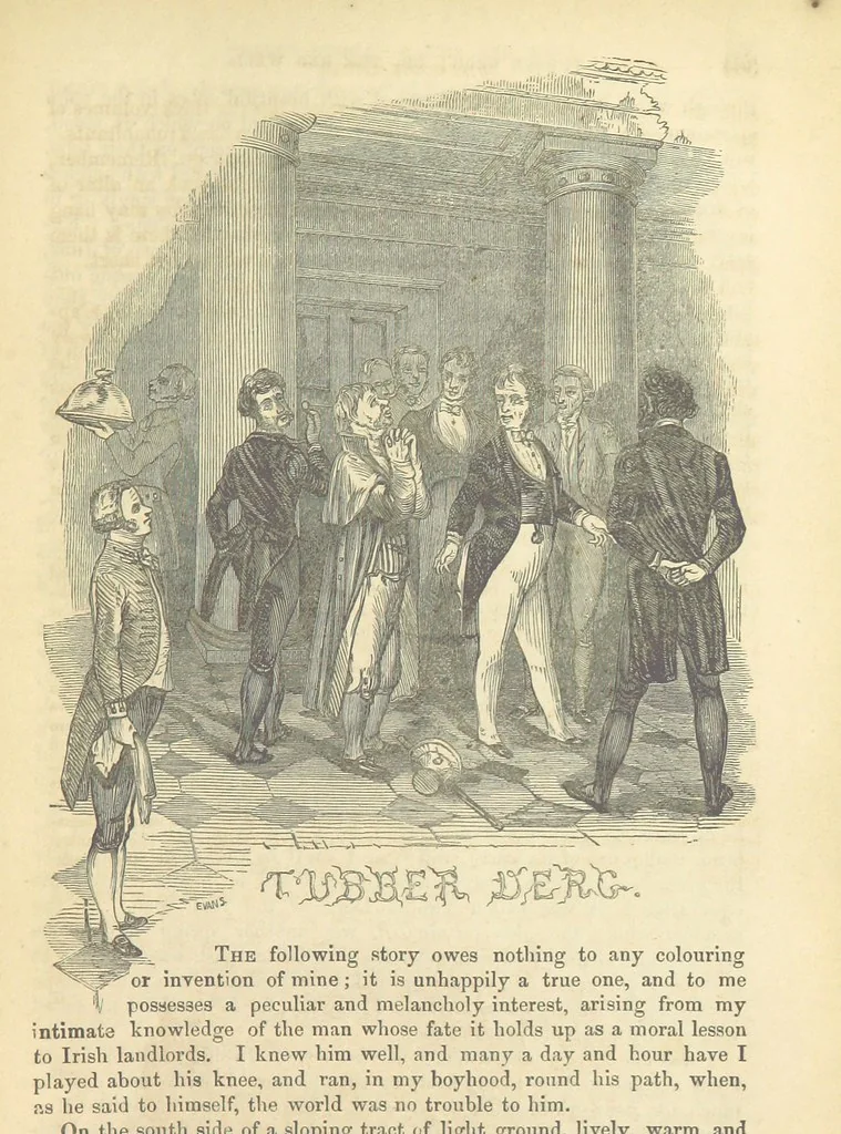 An illustration from Traits and Stories of the Irish Peasantry ... Fourth edition, 1864, leaf 393