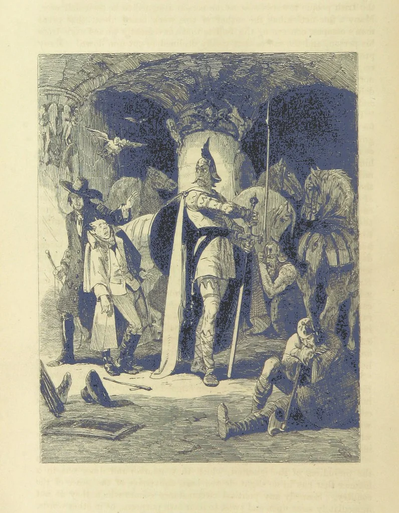 An illustration from Traits and Stories of the Irish Peasantry ... Fourth edition, 1864, leaf 418